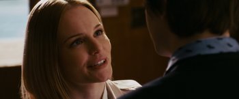 Movie still from “21” (2008), directed by Robert Luketic – A person talking to another person; Close Up shot, Over the shoulder angle