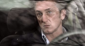 Movie still from “21 Grams” (2003), directed by Alejandro G. Iñárritu – A person looking out of a window; Close Up shot, Low angle