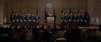 Movie still from “21 Jump Street” (2012), directed by Phil Lord – Wide shot, High angle