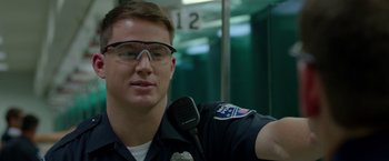 Movie still from “21 Jump Street” (2012), directed by Phil Lord – Close Up shot, Over the shoulder angle