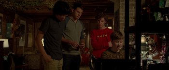 Movie still from “21 Jump Street” (2012), directed by Phil Lord – Medium shot, Over the shoulder angle