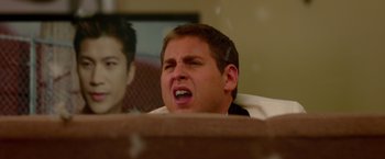 Movie still from “21 Jump Street” (2012), directed by Phil Lord – Close Up shot, Over the shoulder angle