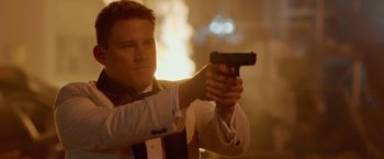 Movie still from “21 Jump Street” (2012), directed by Phil Lord – Close Up shot, Over the shoulder angle