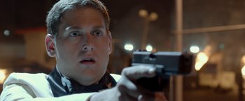 Movie still from “21 Jump Street” (2012), directed by Phil Lord – Close Up shot, Over the shoulder angle