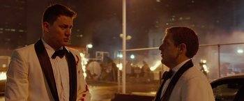 Movie still from “21 Jump Street” (2012), directed by Phil Lord – Medium shot, Over the shoulder angle