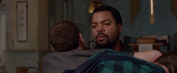 Movie still from “21 Jump Street” (2012), directed by Phil Lord – Two men are talking to each other in a room; Close Up shot, Over the shoulder angle
