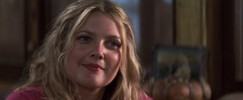 Movie still from “50 First Dates” (2004), directed by Peter Segal – A person with long hair; Close Up shot, Over the shoulder angle