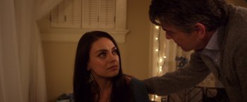 Movie still from “A Bad Moms Christmas” (2017), directed by Scott Moore – A man and a woman looking at one another; Close Up shot, Over the shoulder angle