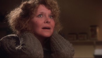 Movie still from “A Christmas Story” (1983), directed by Bob Clark – A person wearing a sweater; Close Up shot, Low angle
