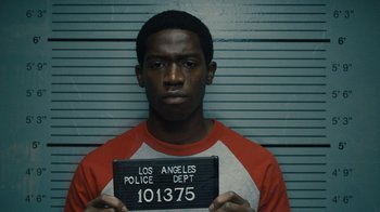 Movie still from “Snowfall” (2017), directed by Hiro Murai – Close Up shot, Low angle