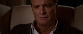 Movie still from “A Single Man” (2009), directed by Tom Ford – A person wearing a shirt and jacket; Close Up shot, High angle