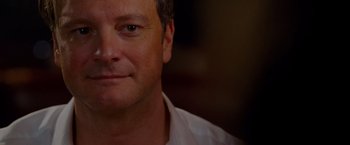 Movie still from “A Single Man” (2009), directed by Tom Ford – A man's face in a white shirt; Close Up shot, Over the shoulder angle