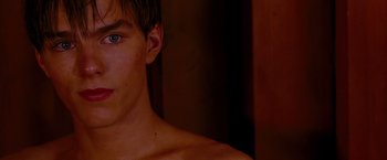 Movie still from “A Single Man” (2009), directed by Tom Ford – A man's chest and chest hair; Close Up shot, High angle