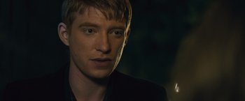 Movie still from “About Time” (2013), directed by Richard Curtis – A person wearing a jacket; Close Up shot, Over the shoulder angle
