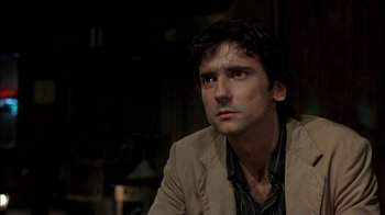 Movie still from “After Hours” (1985), directed by Martin Scorsese – A person wearing a jacket; Close Up shot, Low angle