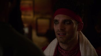 Movie still from “Agents of S.H.I.E.L.D.” (2013), created by Joss Whedon – A person wearing a headband; Close Up shot, Over the shoulder angle