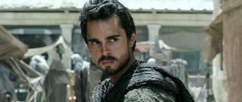 Movie still from “Agora” (2009), directed by Alejandro Amenábar – A person with a beard; Close Up shot, Over the shoulder angle