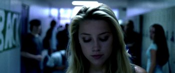 Movie still from “All the Boys Love Mandy Lane” (2006), directed by Jonathan Levine – A person with long hair; Close Up shot, Low angle