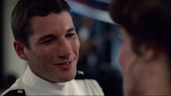 Movie still from “An Officer and a Gentleman” (1982), directed by Taylor Hackford – A person talking to another person; Close Up shot, Over the shoulder angle