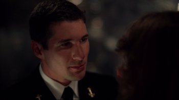 Movie still from “An Officer and a Gentleman” (1982), directed by Taylor Hackford – A person talking to another person; Close Up shot, Over the shoulder angle