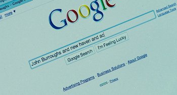 Movie still from “Another Earth” (2011), directed by Mike Cahill – View of the google search page; Extreme Close Up shot, Overhead angle