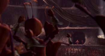 Movie still from “Antz” (1998), directed by Tim Johnson – An image of an image of an image of an image of an image of an image of an image of an image of an image of an image; Extreme Wide shot, High angle
