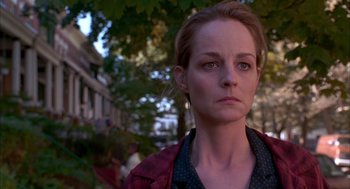 Movie still from “As Good as It Gets” (1997), directed by James L. Brooks – A person wearing a jacket; Close Up shot, Low angle