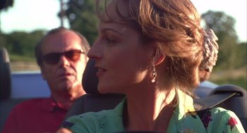 Movie still from “As Good as It Gets” (1997), directed by James L. Brooks – A person wearing a green shirt; Close Up shot, Over the shoulder angle