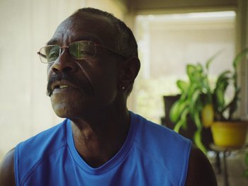 Movie still from “Some Kind of Heaven” (2020), directed by Lance Oppenheim – Close Up shot, Low angle