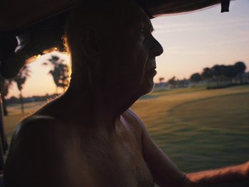 Movie still from “Some Kind of Heaven” (2020), directed by Lance Oppenheim – Close Up shot, Low angle