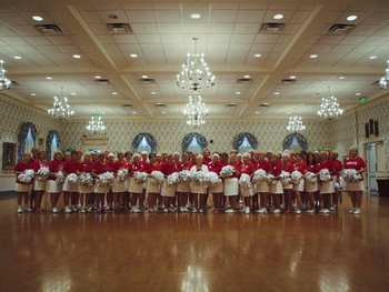 Movie still from “Some Kind of Heaven” (2020), directed by Lance Oppenheim – Extreme Wide shot, Low angle