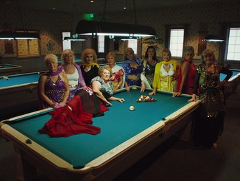 Movie still from “Some Kind of Heaven” (2020), directed by Lance Oppenheim – Wide shot, High angle