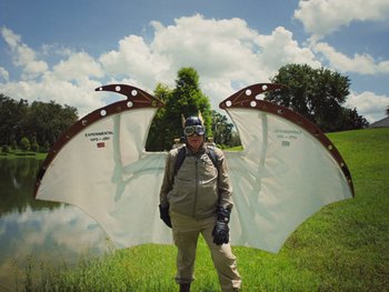 Movie still from “Some Kind of Heaven” (2020), directed by Lance Oppenheim – Wide shot, Low angle