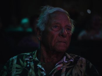 Movie still from “Some Kind of Heaven” (2020), directed by Lance Oppenheim – Close Up shot, Low angle