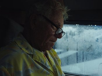 Movie still from “Some Kind of Heaven” (2020), directed by Lance Oppenheim – Close Up shot, Low angle