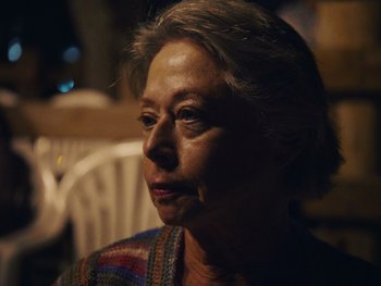 Movie still from “Some Kind of Heaven” (2020), directed by Lance Oppenheim – Close Up shot, Over the shoulder angle