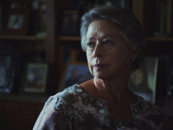 Movie still from “Some Kind of Heaven” (2020), directed by Lance Oppenheim – Close Up shot, Low angle