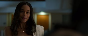 Movie still from “Spider-Man: Homecoming” (2017), directed by Jon Watts – A woman sitting in front of a mirror in a room; Close Up shot, Over the shoulder angle