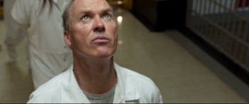 Movie still from “Spider-Man: Homecoming” (2017), directed by Jon Watts – A person looking up at something; Close Up shot, Low angle