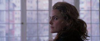 Movie still from “August Rush” (2007), directed by Kirsten Sheridan – A person with long hair; Close Up shot, Over the shoulder angle