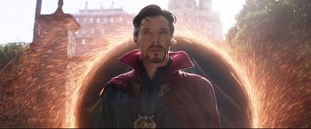 Movie still from “Avengers: Infinity War” (2018), directed by Anthony Russo – Close Up shot, Low angle