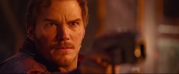 Movie still from “Avengers: Infinity War” (2018), directed by Anthony Russo – Close Up shot, Over the shoulder angle