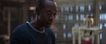 Movie still from “Avengers: Infinity War” (2018), directed by Anthony Russo – Close Up shot, Over the shoulder angle