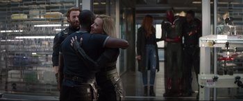 Movie still from “Avengers: Infinity War” (2018), directed by Anthony Russo – Medium shot, Over the shoulder angle