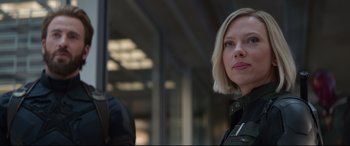 Movie still from “Avengers: Infinity War” (2018), directed by Anthony Russo – Close Up shot, Over the shoulder angle