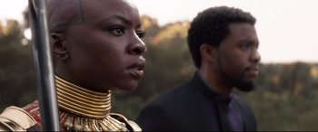 Movie still from “Avengers: Infinity War” (2018), directed by Anthony Russo – Close Up shot, Over the shoulder angle