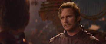 Movie still from “Avengers: Infinity War” (2018), directed by Anthony Russo – Close Up shot, Over the shoulder angle