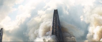 Movie still from “Avengers: Infinity War” (2018), directed by Anthony Russo – Extreme Wide shot, Low angle