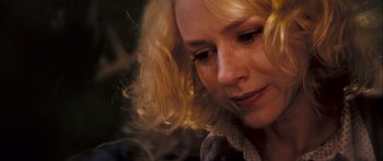 Movie still from “Stay” (2005), directed by Marc Forster – A person with long blonde hair; Close Up shot, Over the shoulder angle