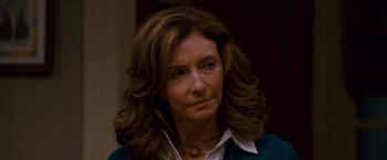 Movie still from “Step Brothers” (2008), directed by Adam McKay – A person with long brown hair; Close Up shot, Over the shoulder angle